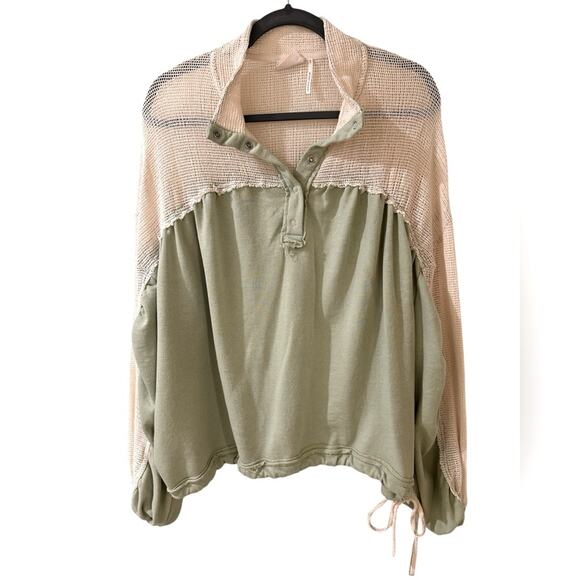 Out From Under UO Sienna Mesh Popover Sweatshirt, NWOT, size M - Picture 2 of 7